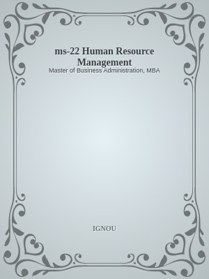 ms-22 Human Resource Management